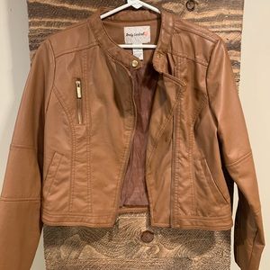 Body Central Brown Leather Jacket